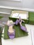 Gucci Horsebit 75mm Sandals in Lilas Leather