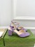Gucci Horsebit 75mm Sandals in Lilas Leather