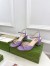 Gucci Horsebit 75mm Sandals in Lilas Leather