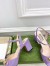 Gucci Horsebit 75mm Sandals in Lilas Leather