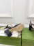 Gucci Horsebit 75mm Sandals in Black Leather