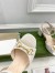 Gucci Horsebit 75mm Sandals in White Leather