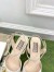 Gucci Horsebit 75mm Sandals in White Leather
