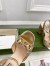 Gucci Horsebit Sandals 95mm in Metallic Gold Leather with Crystals
