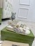 Gucci Women's Velcro Sandals in White GG Crystal Canvas
