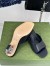 Gucci Interlocking G Heel Sandals in Black Leather