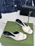 Gucci Interlocking G Heel Sandals in White Leather