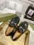 Gucci Women's Lug Sole Loafers in Black Leather with Crystals Horsebit 