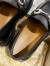 Gucci Women's Lug Sole Loafers in Black Leather with Crystals Horsebit 
