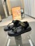 Gucci Women's GG Marmont Sandals in Black Matelasse Leather