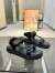 Gucci Women's GG Marmont Sandals in Black Matelasse Leather