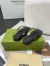 Gucci Women's GG Marmont Thong Sandals in Black Leather