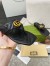 Gucci Women's GG Marmont Thong Sandals in Black Leather