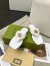 Gucci Women's GG Marmont Thong Sandals in White Leather