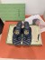 Gucci Women's GG Marmont Thong Sandals 55mm in Black Leather