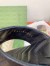 Gucci Women's GG Marmont Thong Sandals 55mm in Black Leather