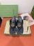 Gucci Women's GG Marmont Thong Sandals 55mm in Black Leather