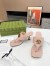 Gucci Women's GG Marmont Thong Sandals 55mm in Pink Leather