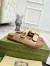 Gucci Women's Velcro Sandals in Natural Raffia 