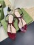 Gucci Signoria Thong Sandals in Red Patent Calfskin