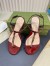 Gucci Signoria Thong Sandals in Red Patent Calfskin