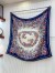 Gucci Interlocking G Floral Shawl in Blue Cashmere