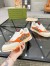 Gucci Women's Re-Web Sneakers in GG Canvas with Orange Leather