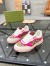 Gucci Women's Re-Web Sneakers in GG Canvas with Pink Leather