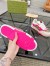 Gucci Women's Re-Web Sneakers in GG Canvas with Pink Leather