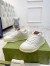 Gucci Women's Re-Web Sneakers in White Leather