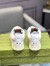 Gucci Women's Re-Web Sneakers in White and Pink Leather