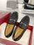 Gucci Women's Jordaan Loafers in Black GG Leather
