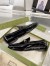 Gucci Women's Jordaan Loafers in Black Patent Calfskin