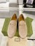 Gucci Women's Jordaan Loafers in Beige Suede Calfskin