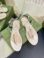Gucci Signoria Thong Sandals in White Leather