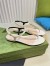 Gucci Signoria Thong Sandals in White Leather