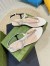 Gucci Signoria Thong Sandals in White Leather