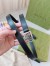 Gucci Thin Belt 20MM with Double G Buckle in Black Leather