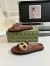 Gucci Marina Chain Slide Sandals in Brown Leather