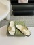 Gucci Marina Chain Slide Sandals in White Leather