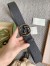 Gucci Black Jumbo GG Leather 40MM Belt with Interlocking G Buckle