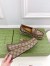 Gucci Women's Horsebit Wedge Loafers in Beige GG Canvas