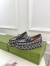 Gucci Women's Horsebit Wedge Loafers in Blue GG Canvas