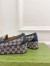 Gucci Women's Horsebit Wedge Loafers in Blue GG Canvas