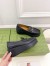 Gucci Women's Horsebit Wedge Loafers in Black Calfskin