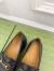 Gucci Women's Horsebit Wedge Loafers in Black Calfskin