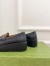 Gucci Women's Horsebit Wedge Loafers in Black Calfskin