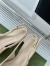Gucci Horsebit Slingback Pumps 75mm in Beige Patent Calfskin