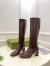 Gucci Horsebit Knee-High Boots 75mm in Dark Brown Leather