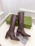 Gucci Horsebit Knee-High Boots 75mm in Dark Brown Leather